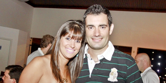 Alessandra Veronez e Marcelo Reis em festa no Sítio São Gregório 